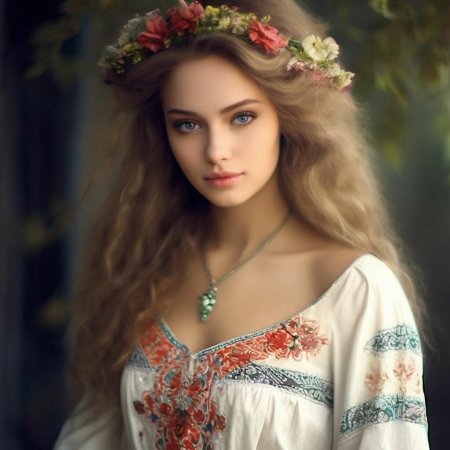 Красивая славянская девушка