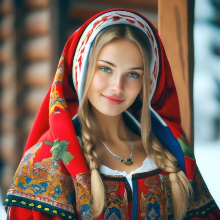 Красивая славянская девушка