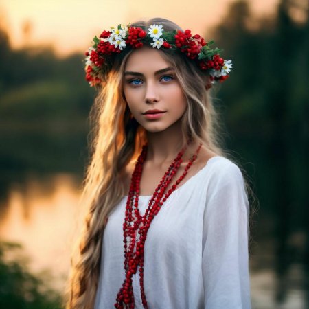 Красивая славянская девушка