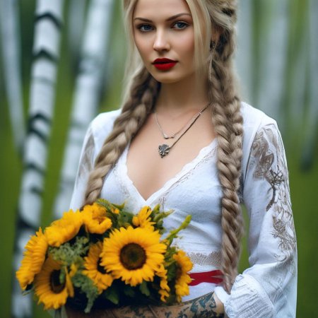 Красивая славянская девушка