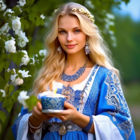 Красивая славянская девушка