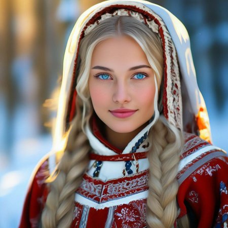 Красивая славянская девушка