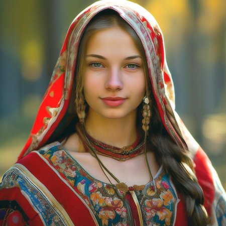 Красивая славянская девушка