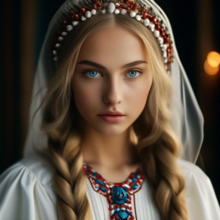 Девушка славянской внешности