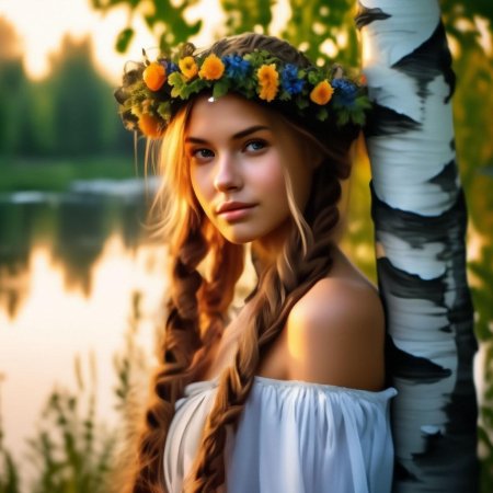 Красивая славянская девушка