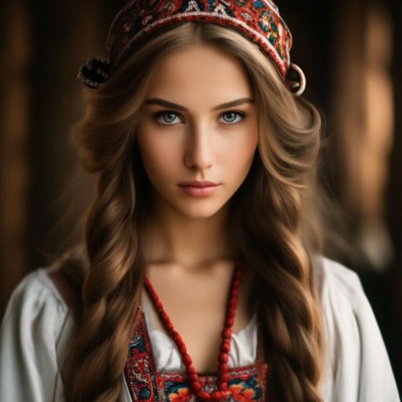 Девушка славянка