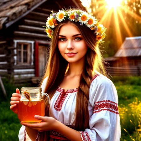 Платье славянское