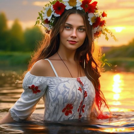 Красивая славянская девушка