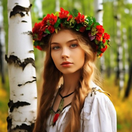 Юная славянская девушка