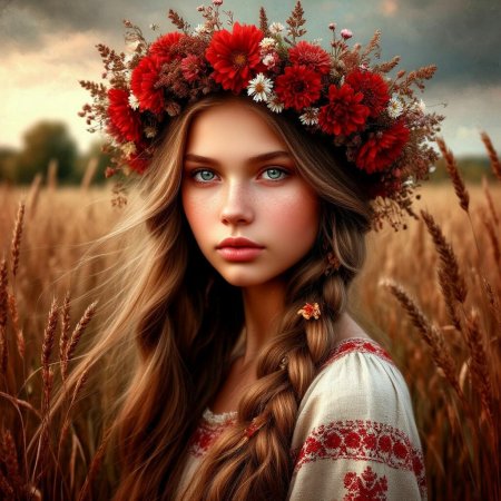 Красивая славянская девушка