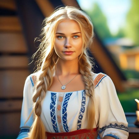 Красивая славянская девушка