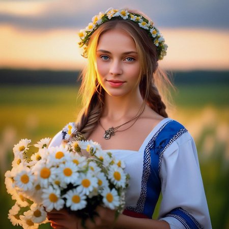 Красивая славянская девушка