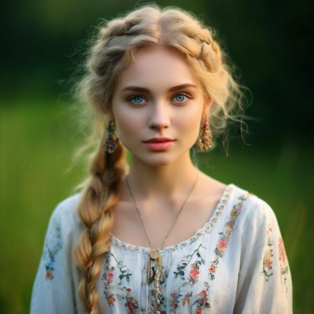 Красивая славянская девушка