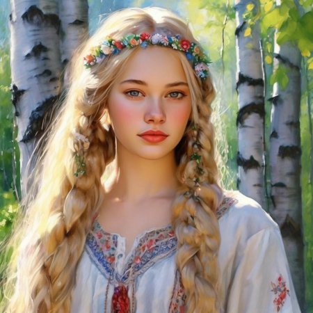 Юная красавица