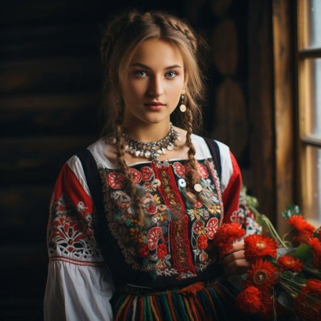 Девушка на руси