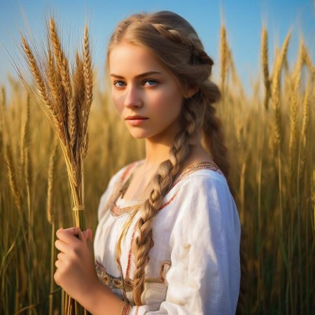 Красивая славянская девушка