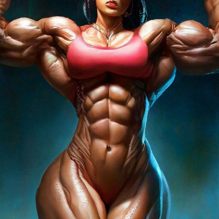 Накаченная девушка