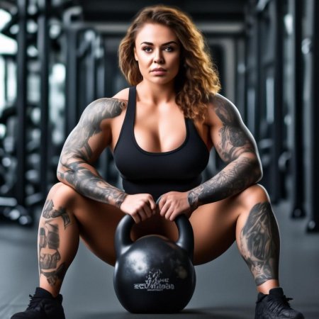 Красивая бодибилдерша