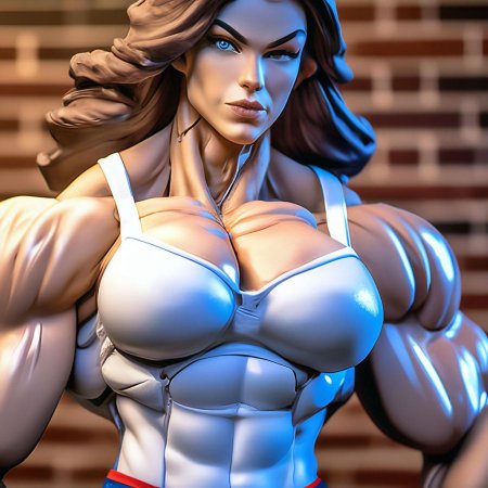 Девушка с огромными