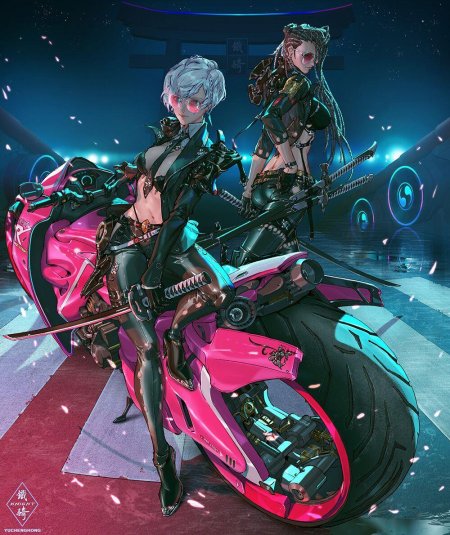 Мотоцикл Арч киберпанк