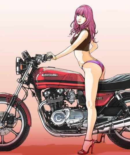Аниме мотоцикл
