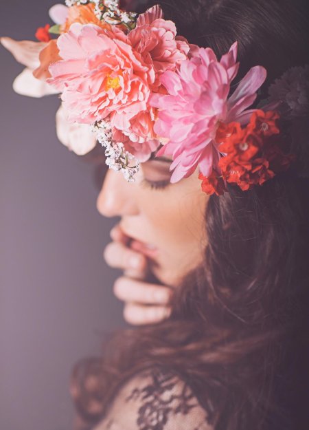 Девушка в цветах