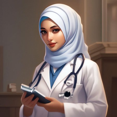 Врач в хиджабе