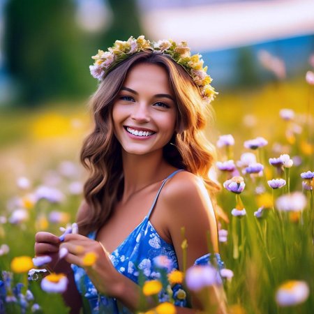 Девушка с красивой улыбкой