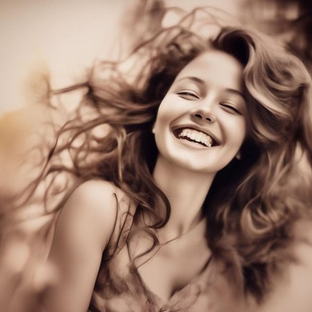 Смеющаяся девушка