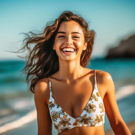 Девушка улыбка