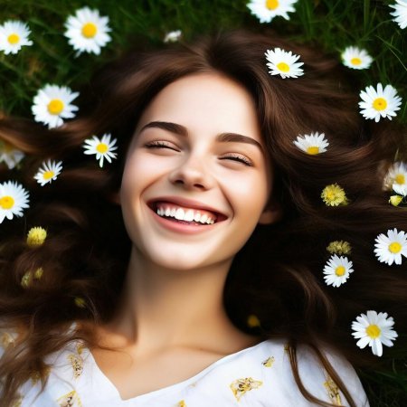 Девушка улыбка