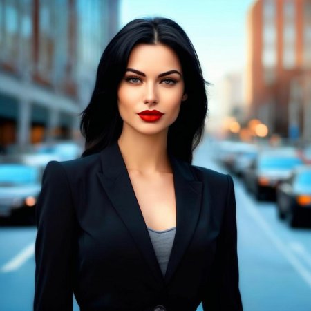 Шикарная брюнетка