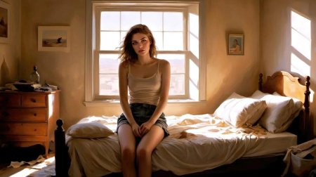 Девушка одна дома