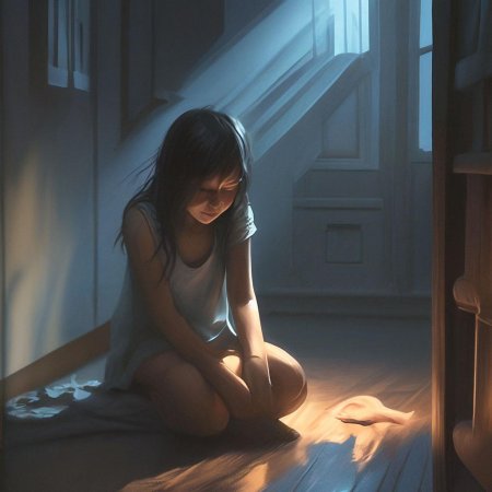 Грустная девушка