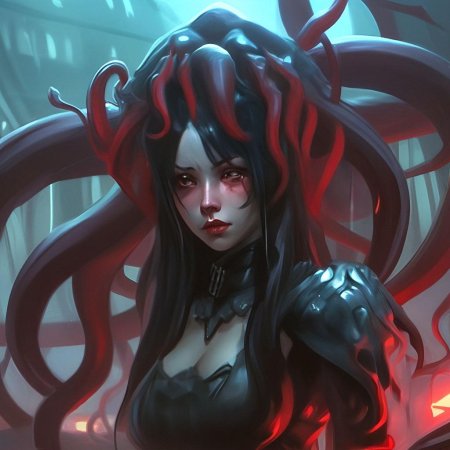 Девушка с щупальцами