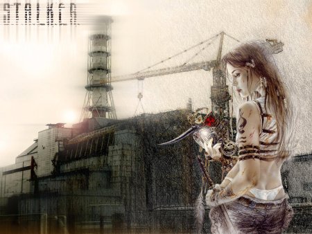 Девушки сталкер арт ЧАЭС