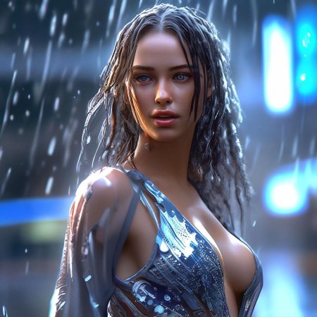 Девушка под дождем