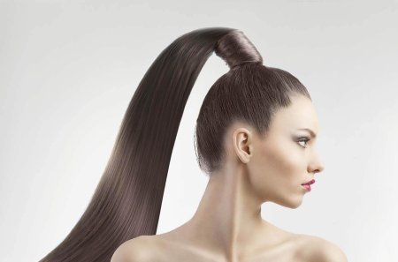 Прически с шиньоном хвост