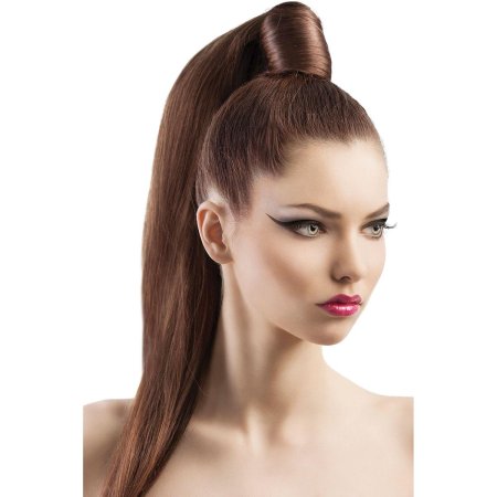 Прическа хвост анфас