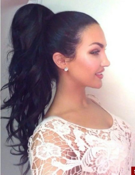 Арабский хвост прическа