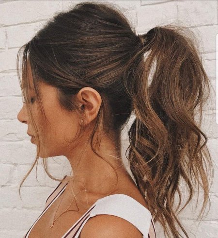 Прическа хвост