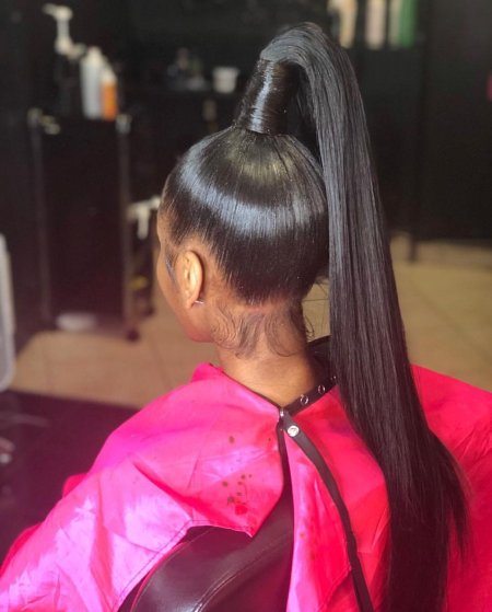 Прическа хвост