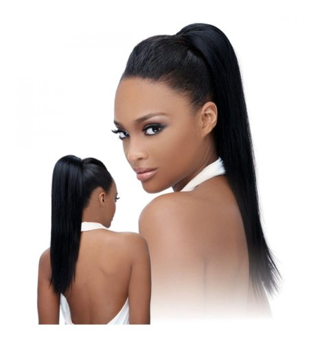 Девушка с высоким хвостом