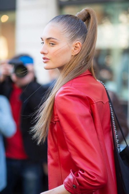 Прическа хвост