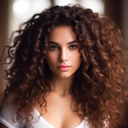 Кучерявая девушка