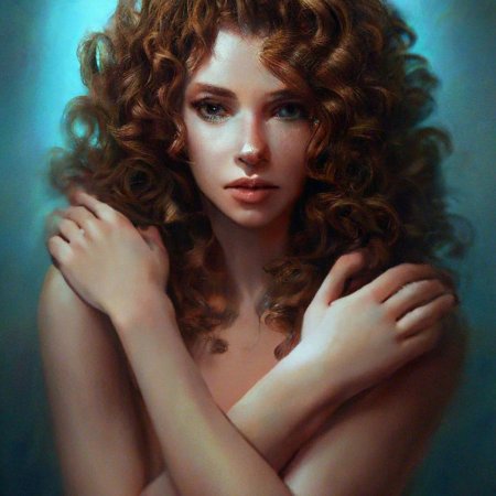 Рыжие кудрявые волосы