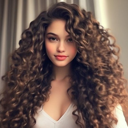 Длинноволосая девушка