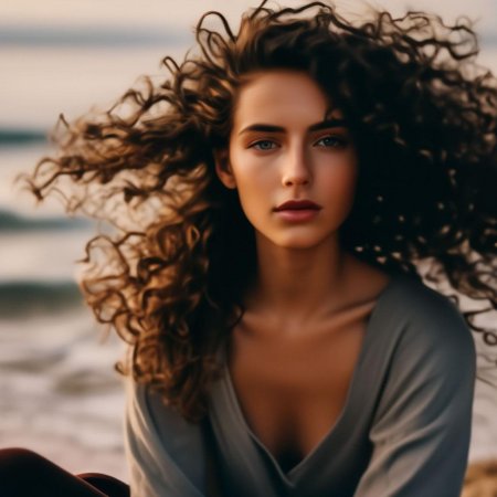 Кудрявая девушка