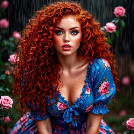 Длинные кучерявые волосы