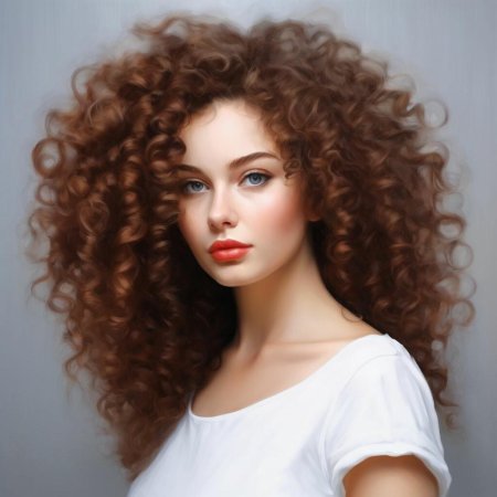 Кудрявая девушка
